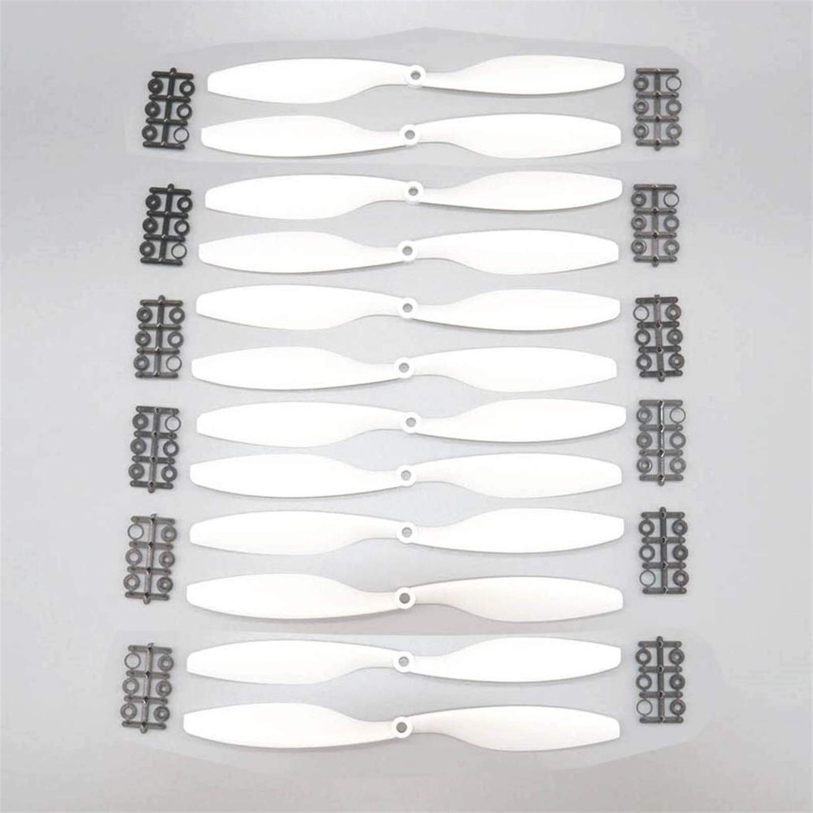 HUVNEXA 6 Paar Propeller 10x4,5 Cw/CCW F450 F550 Quadcopter 1045 Propeller In RC Teile Zubehör Drohnenpropeller(White) von HUVNEXA