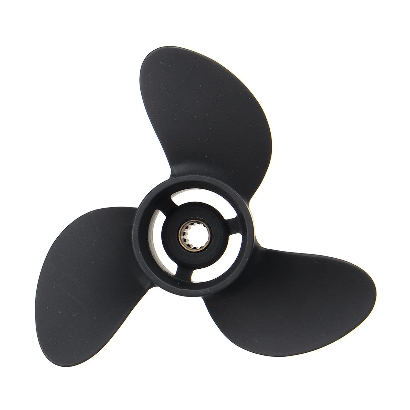 HUVNEXA 7,8 x 9'' Marine Außenbordpropeller Fot, for Tohatsu, for Nissan 4-6HP 369B645181 / 48-812951A02 Schwarzer Propeller aus Aluminiumlegierung Bootspropeller von HUVNEXA