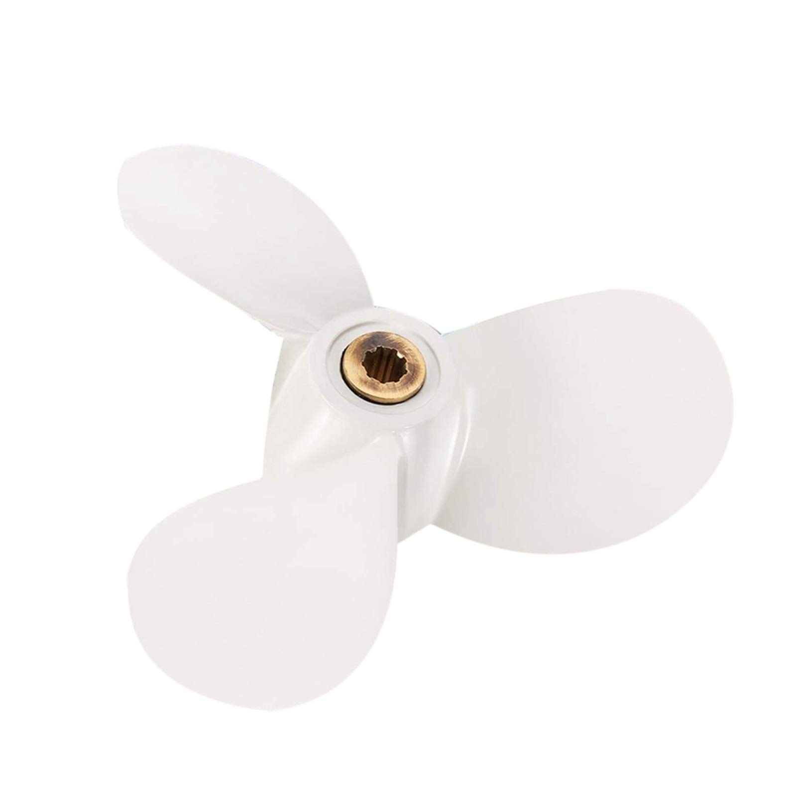 HUVNEXA 7 1/2X7 4Hp 5Hp 6Hp, for Yamaha, 9 Zahn Spine Aluminium Propeller Außenbordmotoren Marine Propeller 6E0-45943-01-El Bootspropeller von HUVNEXA