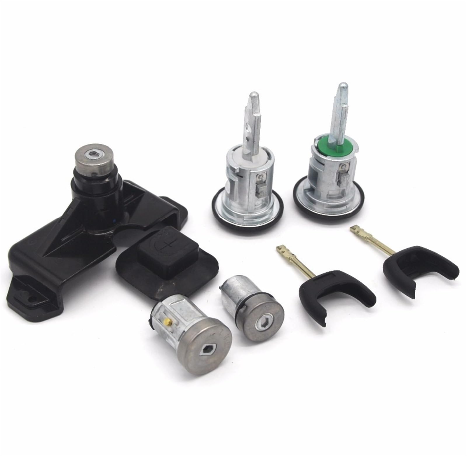 HUVNEXA 7-teiliges komplettes Türschloss-Set mit 2 Schlüsseln, komplettes Set, for Ford, Transit MK7 2006–2014 Türschloss-Zylinder-Set von HUVNEXA