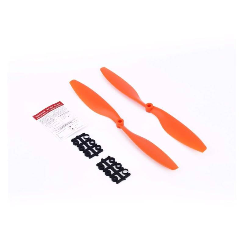 HUVNEXA 8 Stück 1045 1045R Propeller ABS Ersatzstützen, for DJI, F450 F550 Multicopter Quadcopter Drone Ersatzteile CW CCW Flügelventilator Drohnenpropeller(Orange) von HUVNEXA