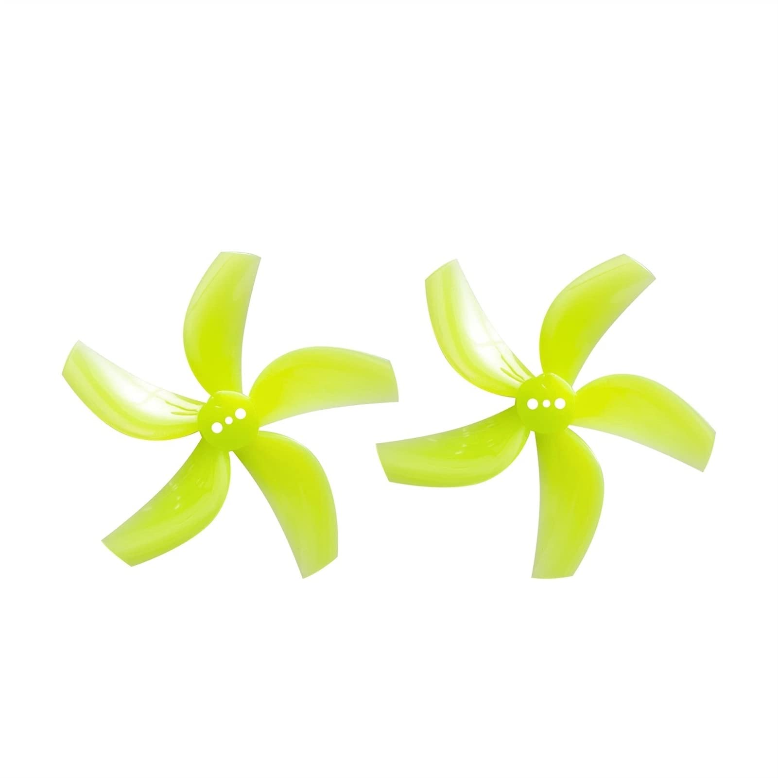 HUVNEXA 8 stücke/4 Paar 5-Blatt Propeller 1,5mm RC FPV Racing Freestyle Gefasste Drohnen 2,5 Zoll Cinewhoop 1105 5500KV Drohnenpropeller(Yellow) von HUVNEXA