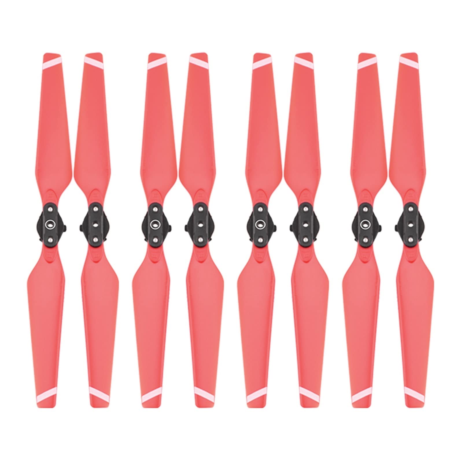 HUVNEXA 8 stücke 8330 Propeller Folding Quick Release Requisiten Ersatz Klinge Zubehör Ersatzteile CW CCW Fan, for DJI Mavic Pro Drone Drohnenpropeller(8pcs Red) von HUVNEXA