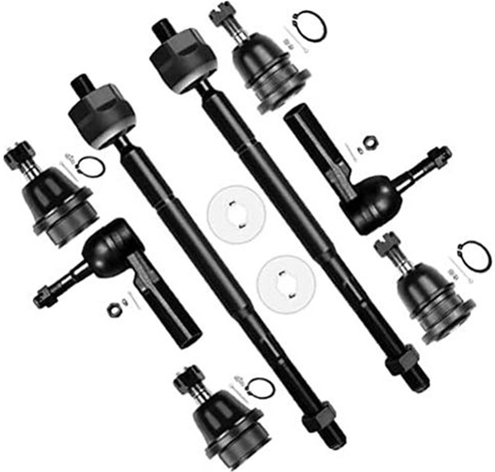 HUVNEXA 8-teiliges Vorderradaufhängungsset, unteres oberes Kugelgelenk, äußeres inneres Spurstangenkopf, for 2005-2015, for Toyota, for Tacoma 2WD, ausgenommen Pre-Runner K80827 K80811 ES80941 EV80023 von HUVNEXA