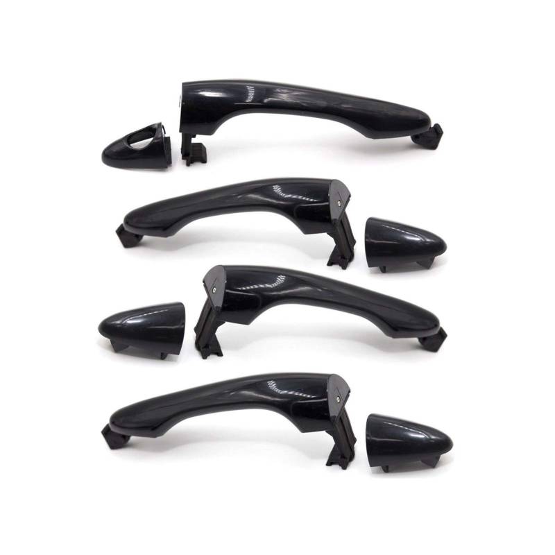 HUVNEXA 826512T000 826522T000 826622T000 836522T000 8 Stück vorne hinten Außentürgriff 1 Set schwarz, for Kia, Optima 2011 2012 2013 2014 2015 Außentürgriffabdeckung von HUVNEXA