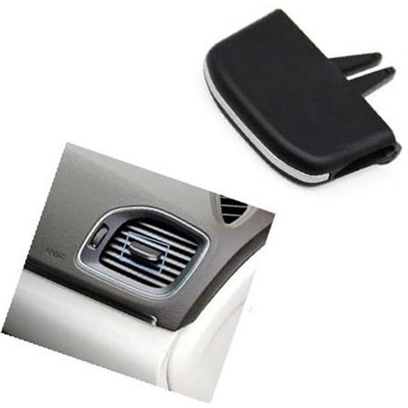 HUVNEXA Armaturenbrett-Klimaanlagen-Entlüftungsgitter-Auslasslaschen-Clip-Schieber, for Volvo, V60 S60 V40 2011–2019 AC-Gitter-Ersatzclips(Black Model D) von HUVNEXA