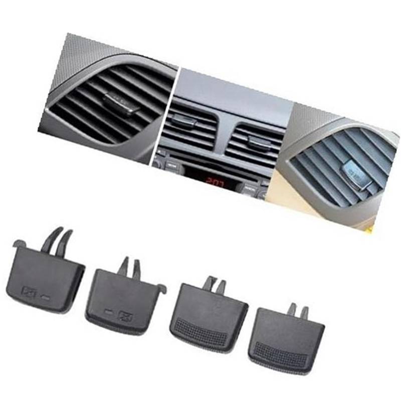 HUVNEXA Auto A/C Air Vent Grille Tab Clip Automobil, for Hyundai, for Verna for Solaris 2010 2011 2012 2013 2014 2015 2016 AC-Gitter-Ersatzclips(Black 4Pcs Set) von HUVNEXA