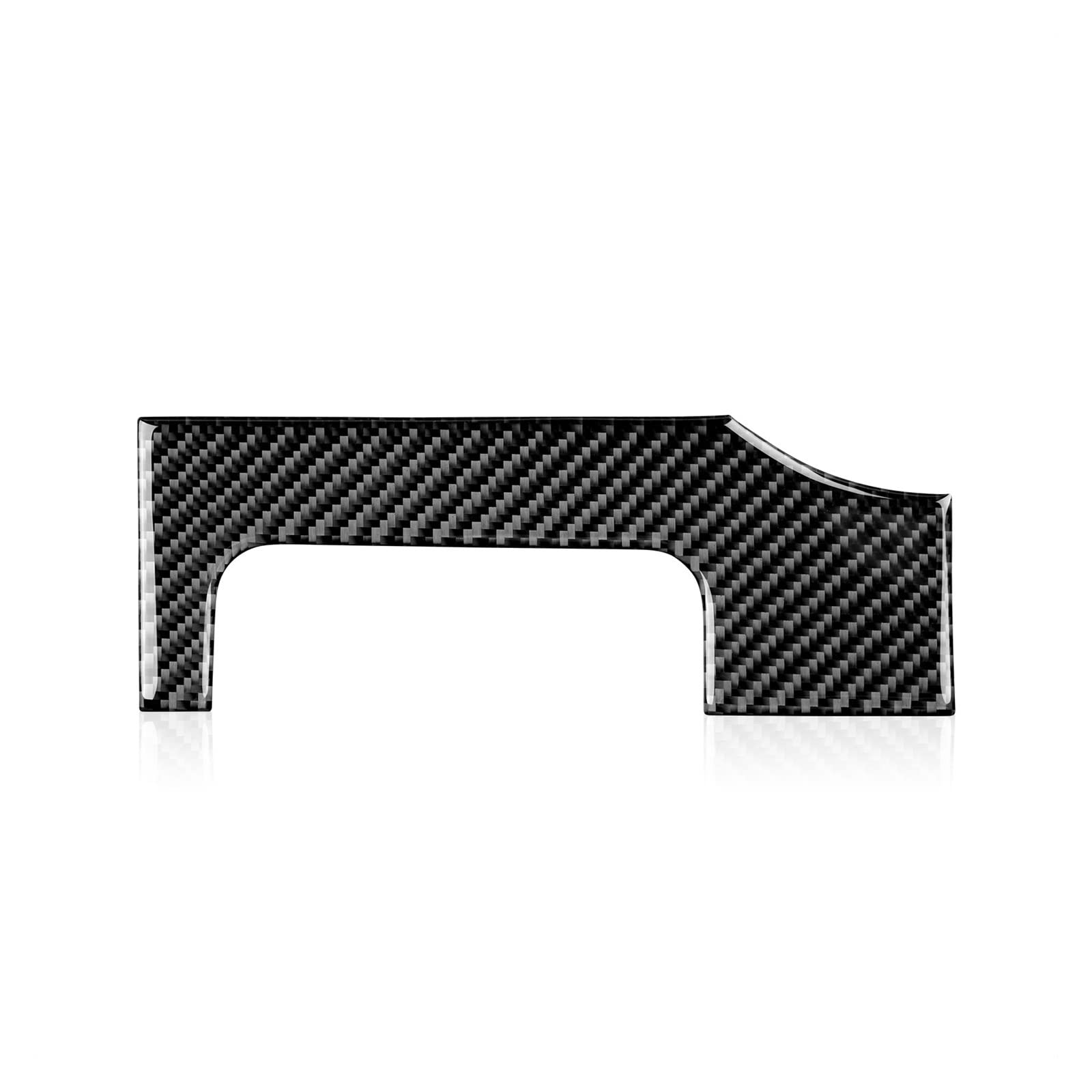 HUVNEXA Auto Links Lenkrad Aufkleber Aufkleber Carbon Fiber Innenverkleidung Abdeckung, for Ford, for Mustang, for GT 2005-2009 S197 Zubehör Lenkraddekoration(Black) von HUVNEXA