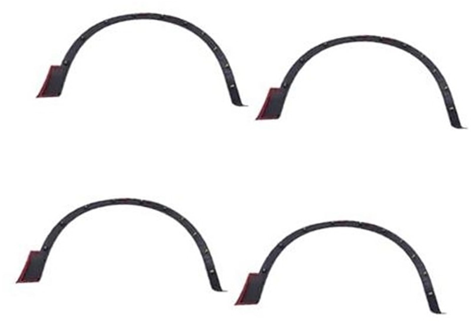 HUVNEXA Auto-Seitenradkasten-Kotflügel, for Mazda, CX-4 CX4 CX 4 2016 2017 2018 2019 Auto Flares Schwarz Kotflügel Rad Augenbrauenverkleidung Radkastenform-Kotflügel(4PCS) von HUVNEXA