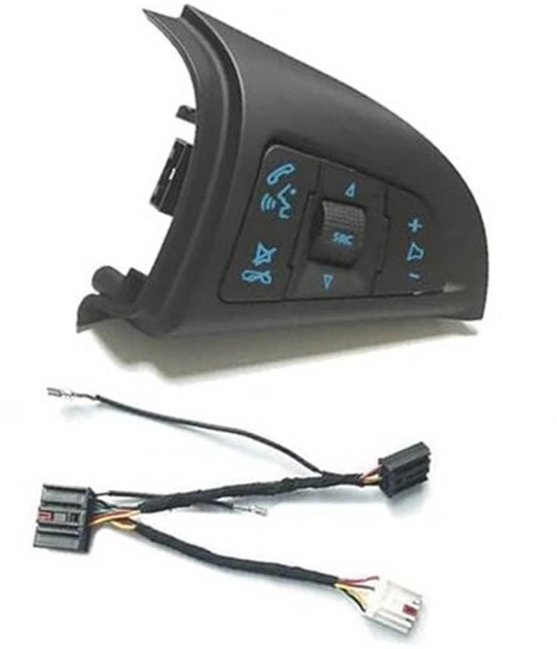 HUVNEXA Auto-Tempomat-Taste, for Chevrolet, for Cruze, 2009–2014, Auto-Multifunktionslenkrad, automatischer Tempomat-Schalter, Multimedia-Audio-Steuertaste Lenkradsteuerungsschalter(BLACK Volume cable von HUVNEXA