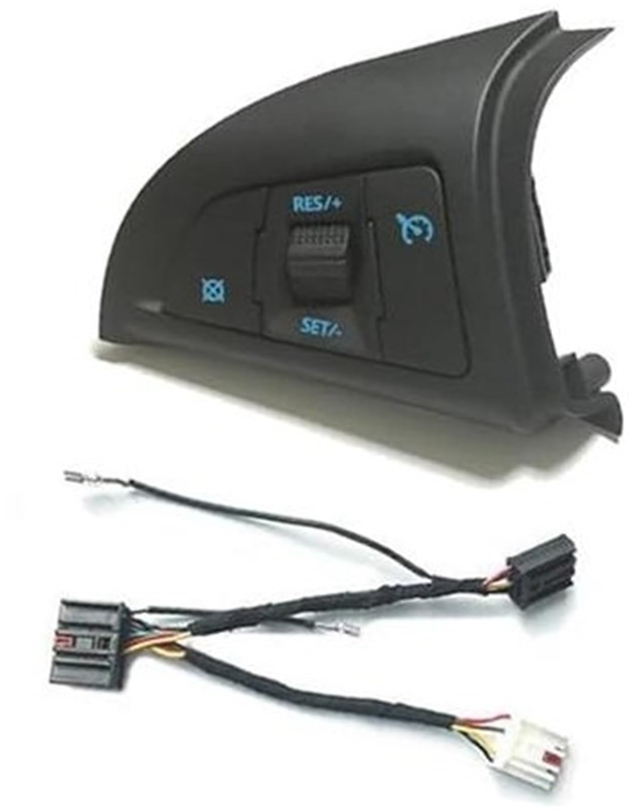 HUVNEXA Auto-Tempomat-Taste, for Chevrolet, for Cruze, 2009–2014, Auto-Multifunktionslenkrad, automatischer Tempomat-Schalter, Multimedia-Audio-Steuertaste Steuertaste am Lenkrad(Black Cruise Cable) von HUVNEXA