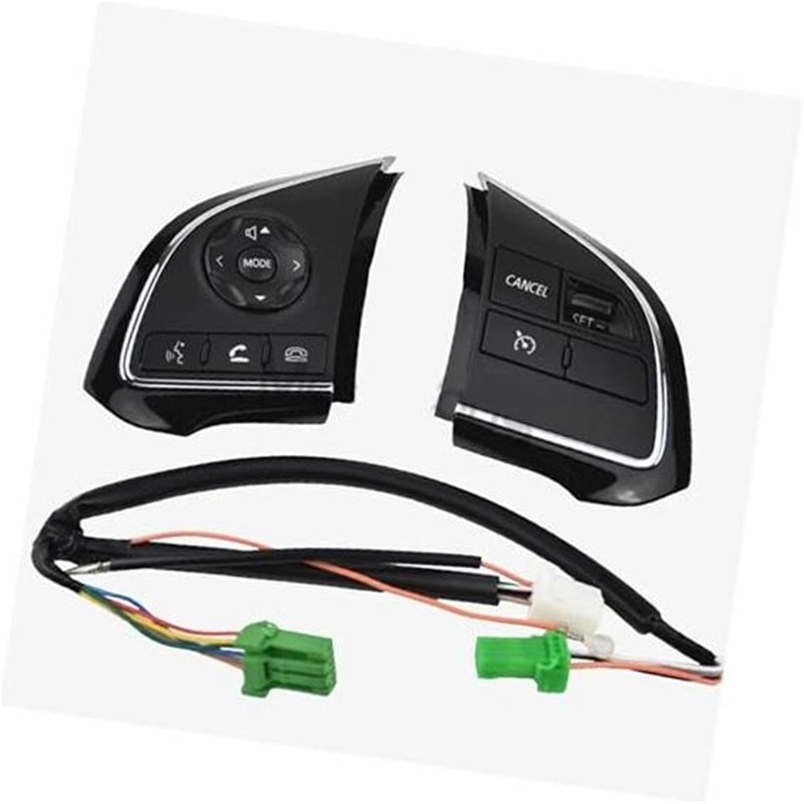 HUVNEXA Auto-Tempomat-Taste, for FIAT, for Fullback 2016 2017, Auto-Lenkrad-Audio-Steuerungstaste, Tempomat-Tasten, Fernbedienungs-Lautstärketaste Steuertaste am Lenkrad(Black Set) von HUVNEXA