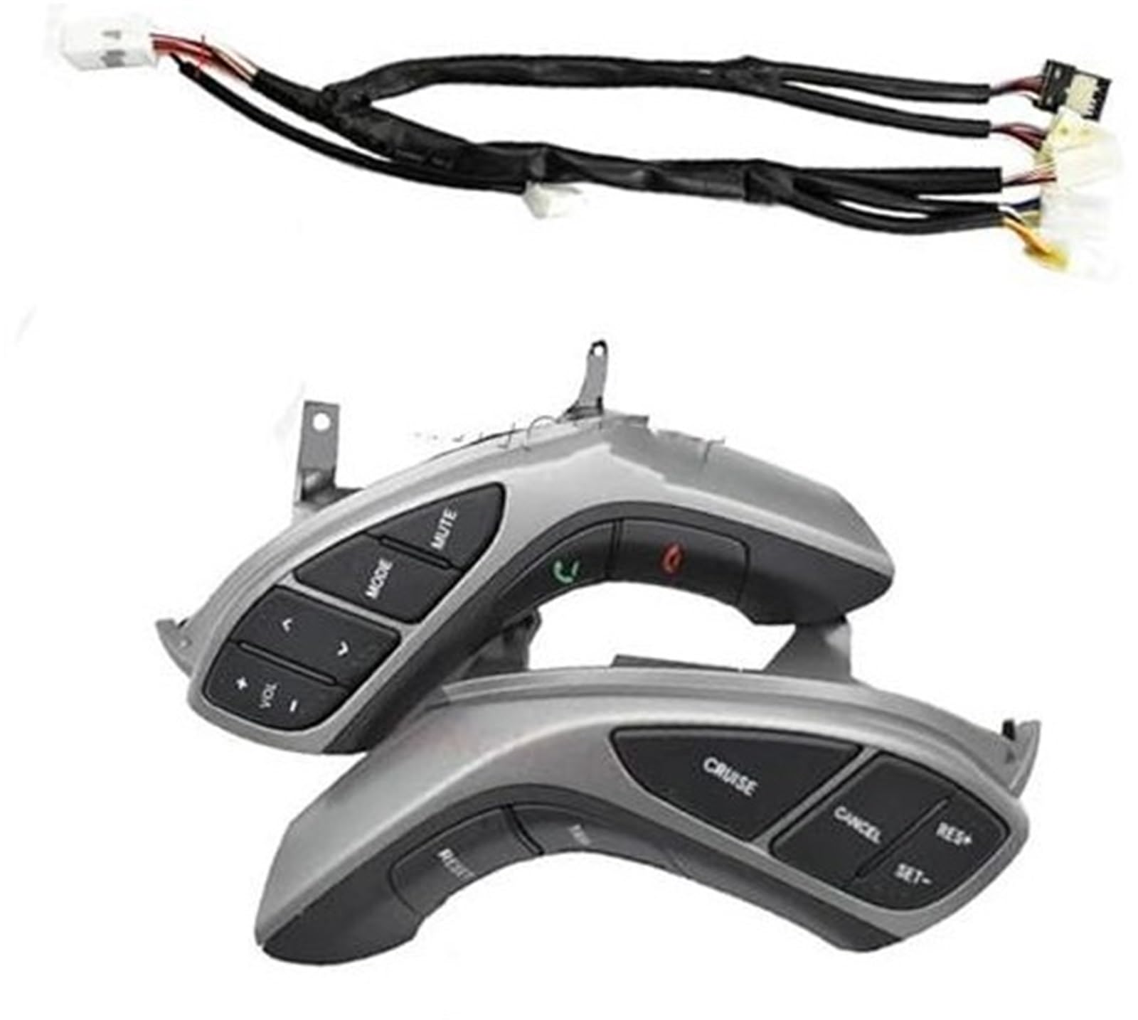 HUVNEXA Auto-Tempomat-Taste, for Hyundai, I30, for Elantra, 2012 2013 2014 2015, Auto-Lenkrad-Taste, Audio-Telefon, Bluetooth, Tempomat-Autoschalter Steuertaste am Lenkrad(Black 14pin 4) von HUVNEXA