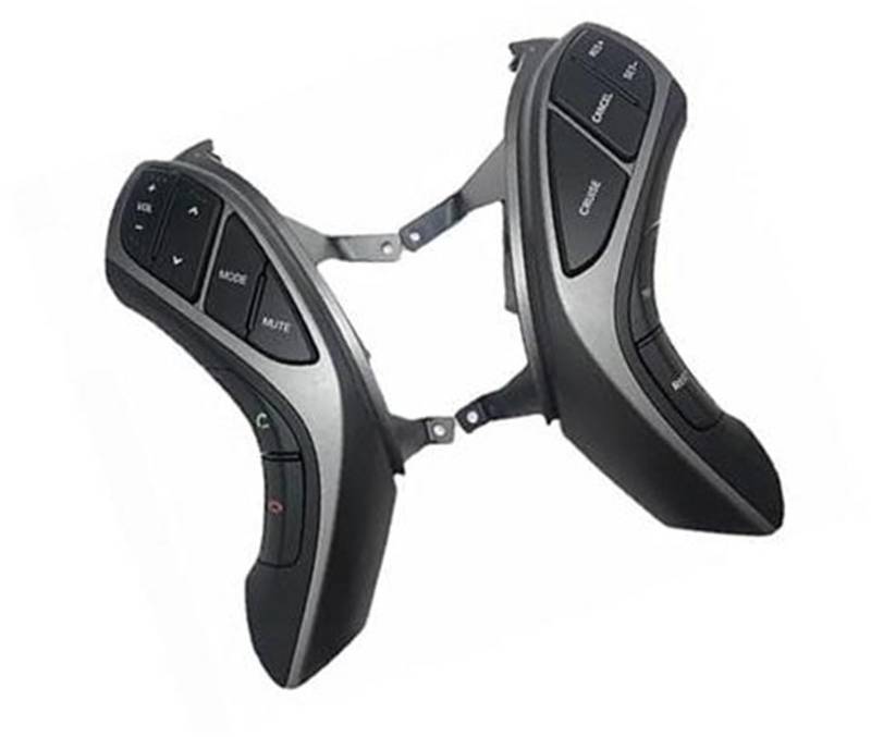 HUVNEXA Auto-Tempomat-Taste, for Hyundai, for Elantra, 2012–2015, for I30 MT at 2012–2014 MT Auto-Tempomat-Musik-Lenkradtasten, Multimedia-Navigation Steuertaste am Lenkrad(Black 14pins) von HUVNEXA