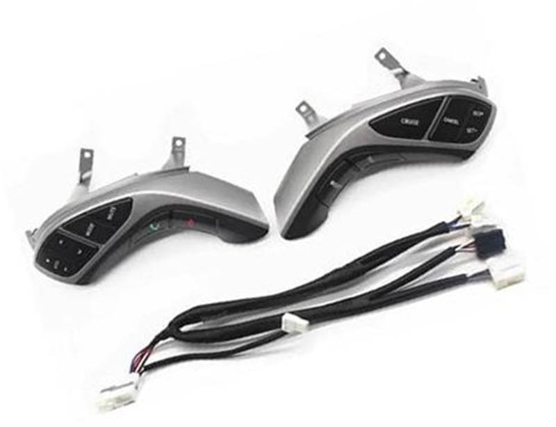 HUVNEXA Auto-Tempomat-Taste, for Hyundai, for Elantra, I30 2012 2013 2014 2015 at MT Auto-Lenkrad-Taste Audio-Telefon BT Tempomat-Autoschalter Steuertaste am Lenkrad(Black 14-normal) von HUVNEXA