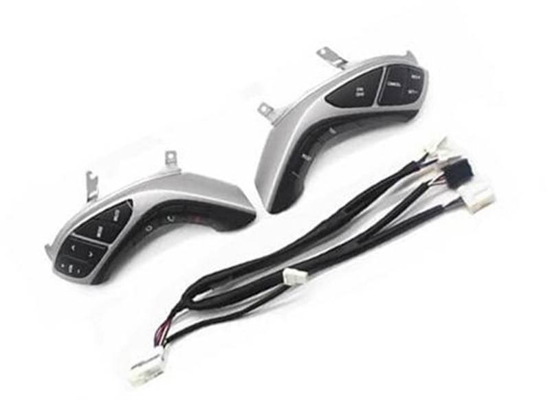 HUVNEXA Auto-Tempomat-Taste, for Hyundai, for Elantra, I30 2012 2013 2014 2015 at MT Auto-Lenkrad-Taste Audio-Telefon BT Tempomat-Autoschalter Steuertaste am Lenkrad(Black 14pins) von HUVNEXA