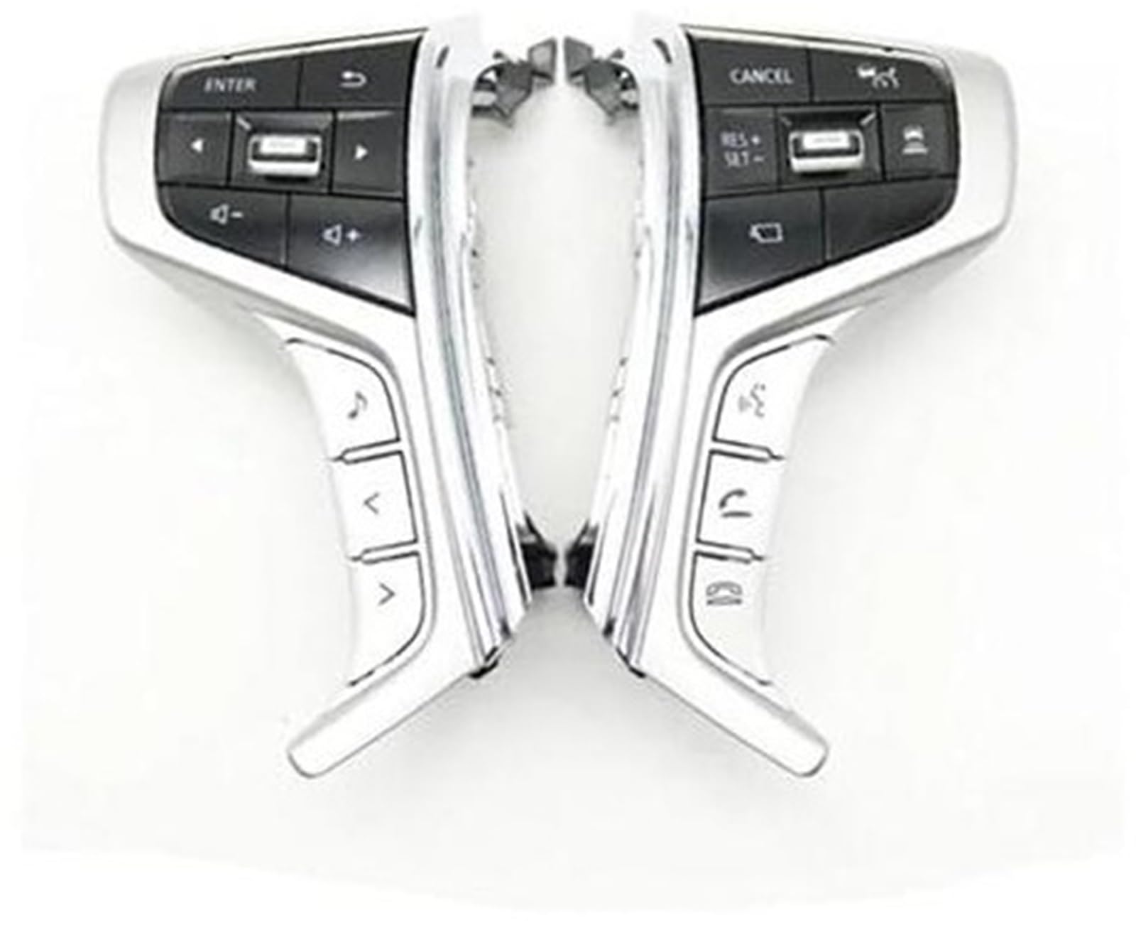 HUVNEXA Auto-Tempomat-Taste, for Mitsubishi, for Outlander, for Delica L200, for Pajero Sport 2015–2022, Tempomat-Lenkrad, Multimedia-Audio-Tastenschalter Steuertaste am Lenkrad von HUVNEXA