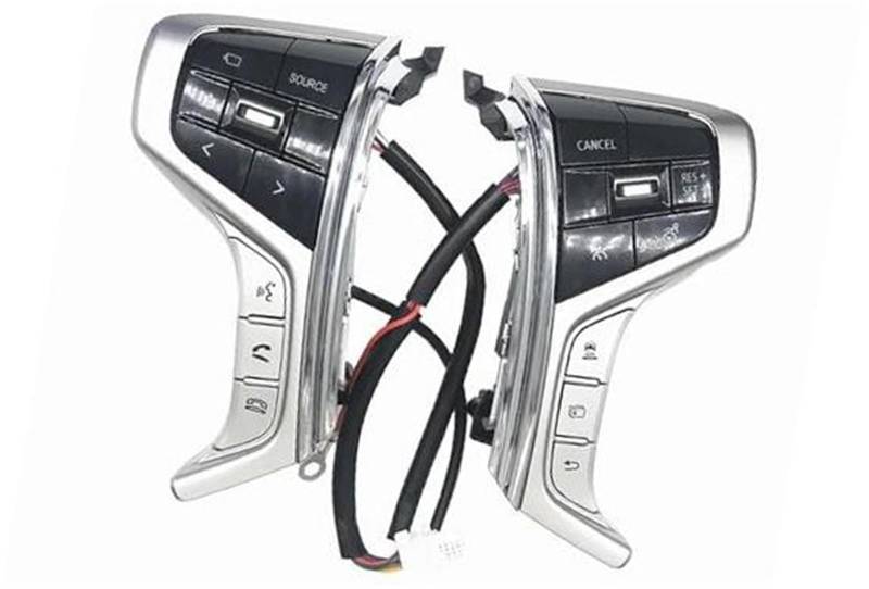 HUVNEXA Auto-Tempomat-Taste, for Mitsubishi, for Pajero Sport 2015 2016 2017 2018 2019 2020 2021 2022 Lenkrad-Audioschalter Tempomat-Schaltertaste Lenkradsteuerungsschalter von HUVNEXA