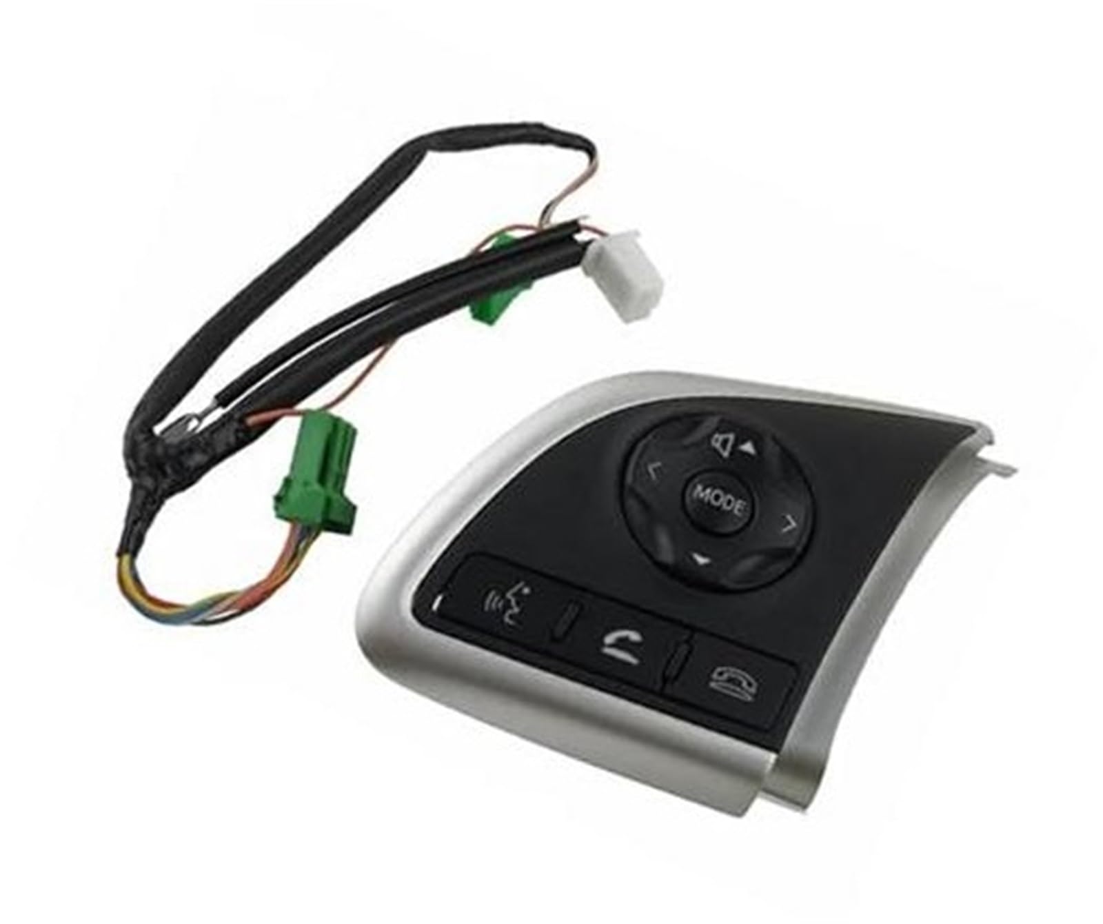 HUVNEXA Auto-Tempomattaste, for Mitsubishi, for Outlander 3, for ASX, for Mirage L200, Autozubehör, Tempomat-Lenkradtaste, Audio-Lautstärkeschalter Lenkradsteuerungsschalter(Black Left and Wire) von HUVNEXA