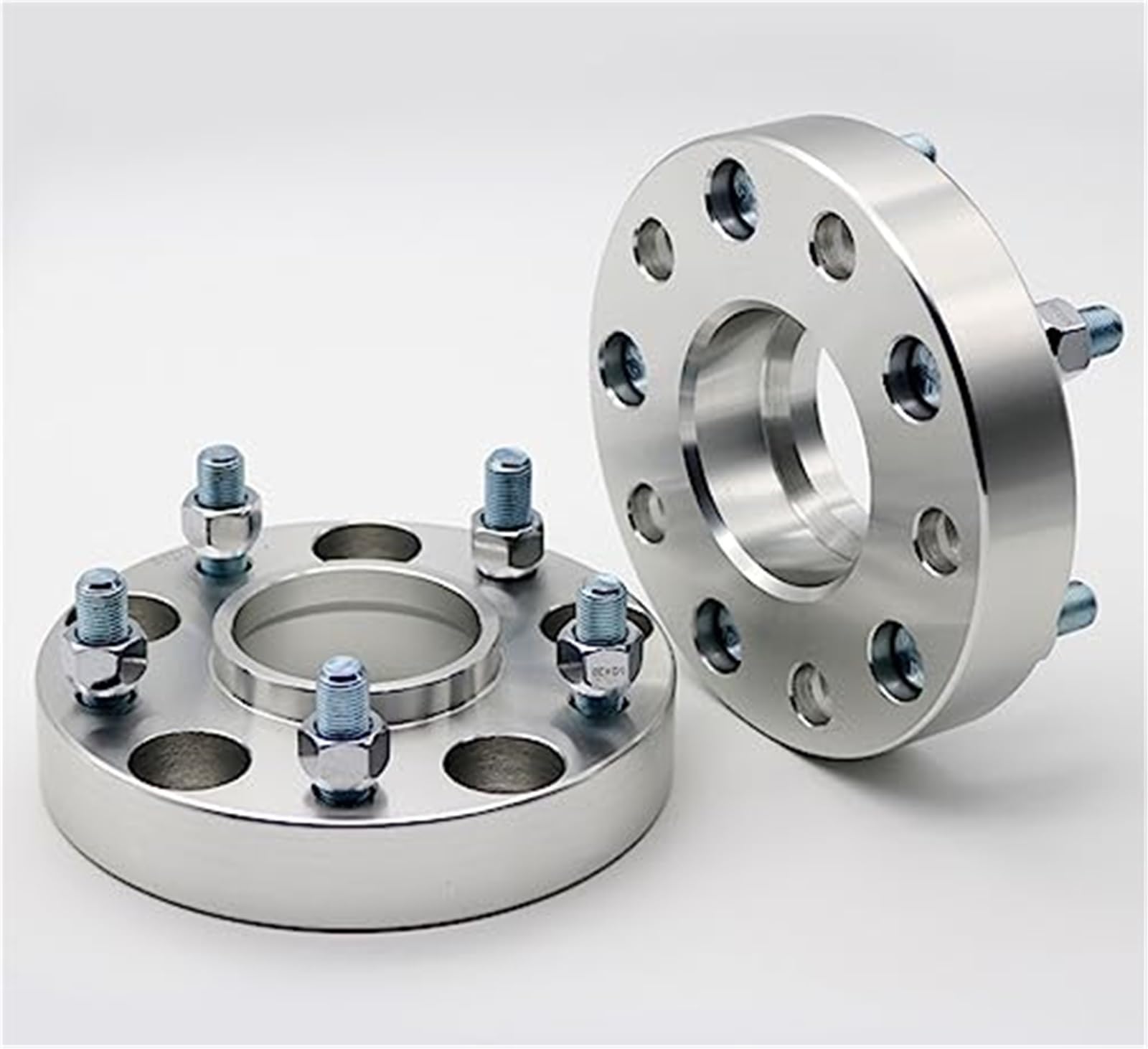 HUVNEXA Autoraddichtung, 2 Aluminium-Spurverbreiterungen + 10 Kappen, verlängerte Radschrauben 15 mm, 5 x 108, CB: 63,4 mm, 5 Ösen, passend for VOLVO, Spurverbreiterungen der Universal-Serie Auto-Rada von HUVNEXA