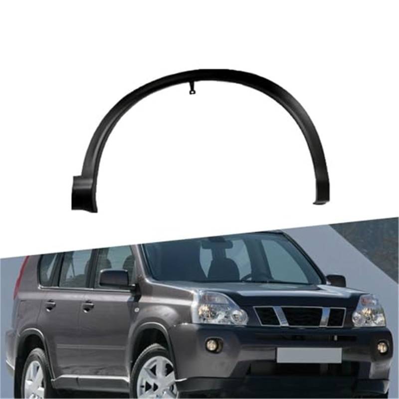 HUVNEXA Autoverbreiterungen Schwarz Kotflügel Rad Augenbrauenverkleidung Zubehör, for Nissan, X-Trail T31 2008 2009 2010 2011 2012 2013 Kraftstoffdruckregelventile(Rear Left) von HUVNEXA