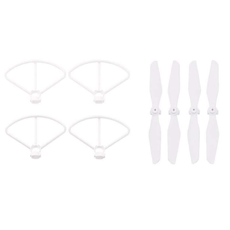 HUVNEXA CW CCW Propeller Propellerschutz Schutzring Schutz Requisitenblätter, for Fimi A3 Drone RC Quadcopter Drohnenpropeller(White Guard-Props) von HUVNEXA