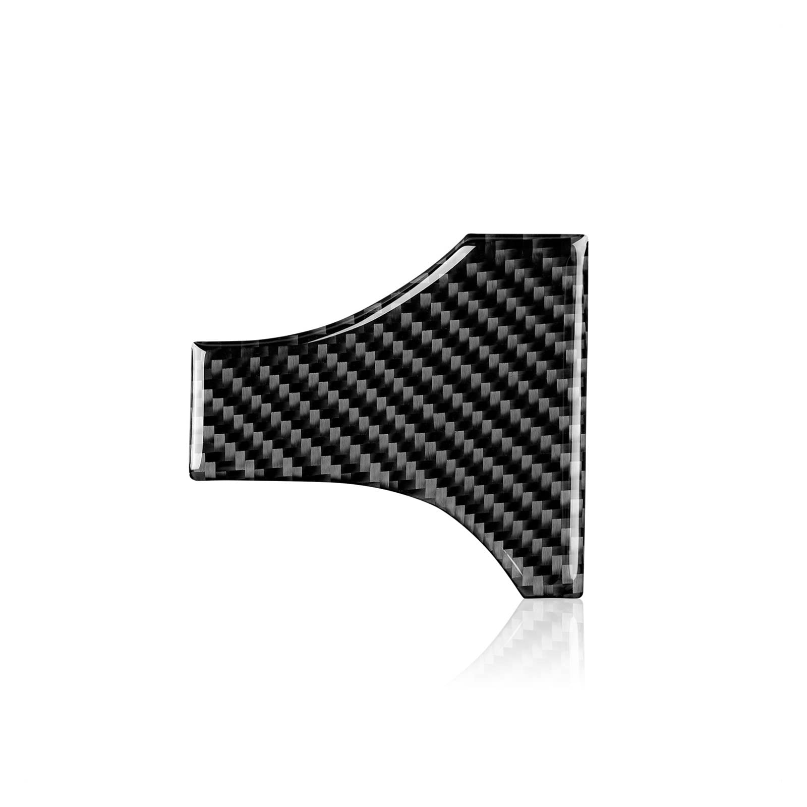 HUVNEXA Carbon Fiber Auto Innen Rechts Lenkrad Trim Aufkleber Aufkleber Abdeckung, for Ford, for Mustang, for GT 2005-2009 S197 Zubehör Auto-Lenkrad-Aufkleber(Black) von HUVNEXA