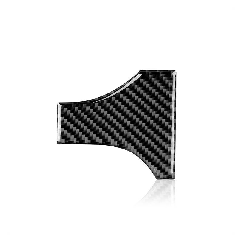 HUVNEXA Carbon Fiber Auto Innen Rechts Lenkrad Trim Aufkleber Aufkleber Abdeckung, for Ford, for Mustang, for GT 2005-2009 S197 Zubehör Auto-Lenkrad-Aufkleber(Black) von HUVNEXA