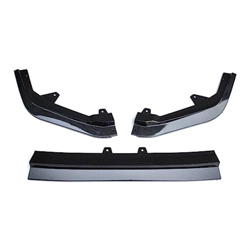 HUVNEXA Direkt, for Civic, 2022 2023 11th Gen Frontschürze Lip Spoiler Splitter Deflektor Guards Body Kit Abdeckung Auto Zubehör Front Spoiler Diffusor für die vordere Stoßstange(BLACK Carbon Fiber Lo von HUVNEXA