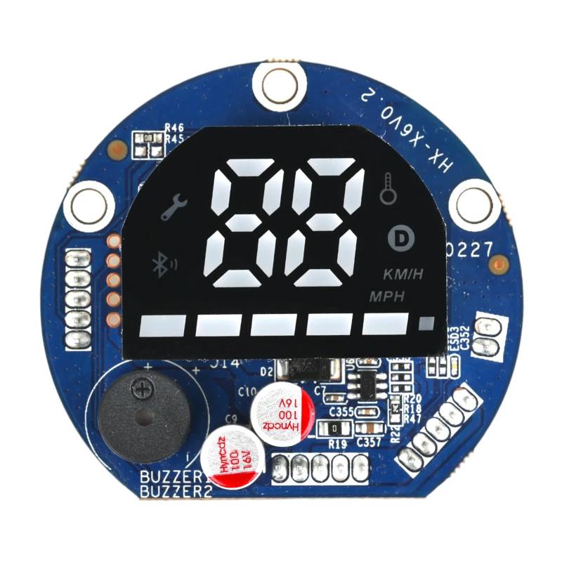 HUVNEXA Display Bildschirm Dashboard/Haupt Control Board Controller for HX X6 Elektrische Roller 36V 5A Motor Modul Geschwindigkeit Teile Elektroroller-Armaturenbrett(Only Dashboard) von HUVNEXA