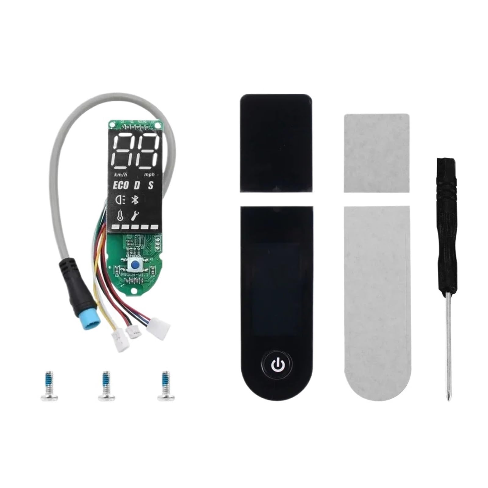 HUVNEXA Elektroroller, for M365 Pro/Pro 2 Armaturenbrett-Display + Abdeckung Ersatzplatine, for Xiaomi, for Deutschland Pro 2 E-Scooter-Teile Elektroroller-Armaturenbrett(Pro) von HUVNEXA