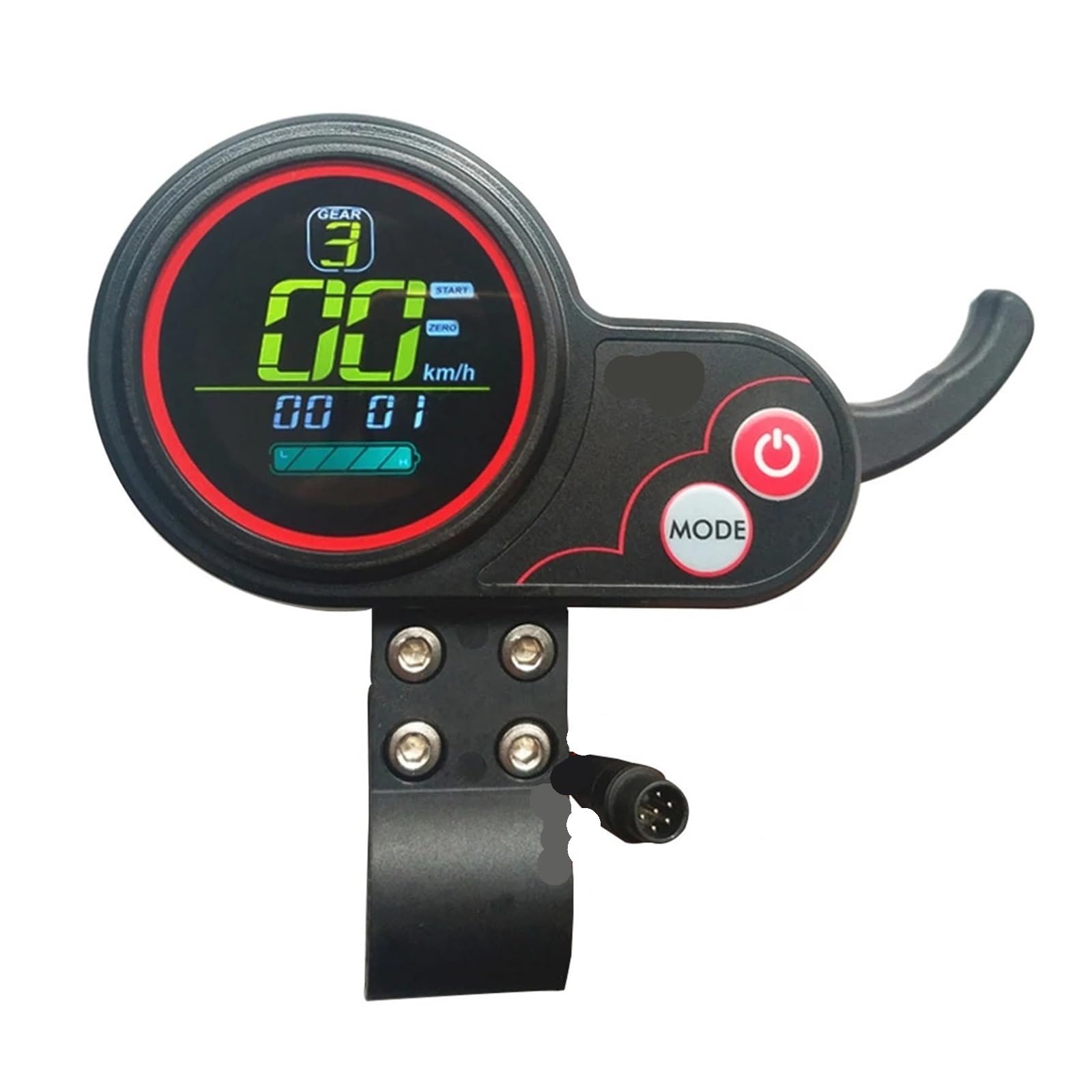 HUVNEXA Elektroroller-LCD-Messgerät, Leistungs- und Geschwindigkeitsanzeigeschalter, for Kugoo, for M4 Pro FLJ T113 Janobike, for ZERO, 10 x E-Bike-Universalzubehör Elektroroller-Armaturenbrett(SEALUP von HUVNEXA