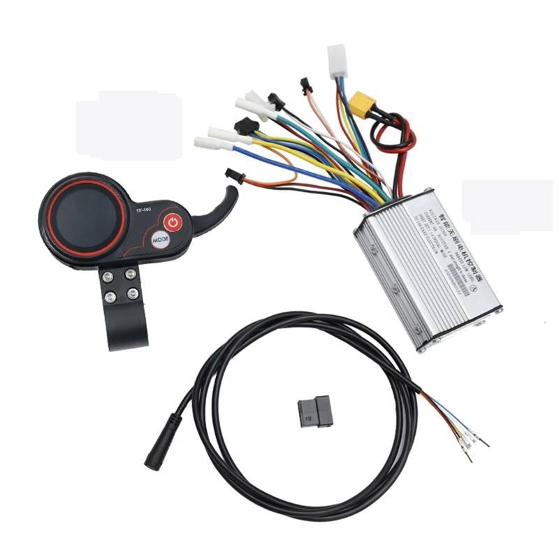 HUVNEXA Elektroroller TF-100 Motorcontroller, intelligenter bürstenloser Motorcontroller + Instrumentendisplay, for Kugoo, M4 Scooter Elektroroller-Armaturenbrett(48V 20A 6Pin) von HUVNEXA