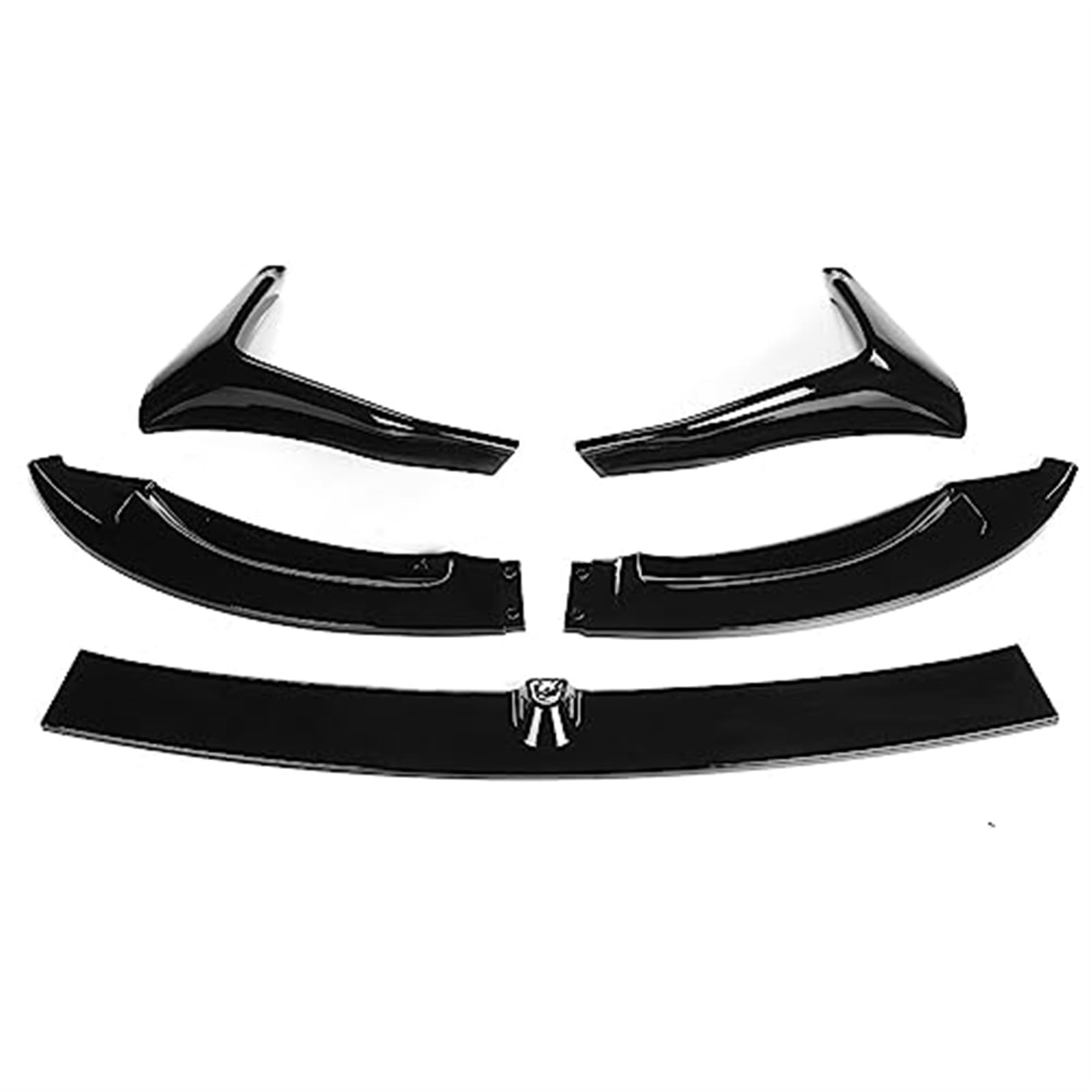 HUVNEXA F80 Auto Frontstoßstange Spoiler Lippendiffusor Body Kit Seitensplitter Schürzen Schutzfolie, for, F80 M3 F83 F82 M4 2015-2020 Frontspoiler Diffusor für die vordere Stoßstange(Black Glossy Bl von HUVNEXA