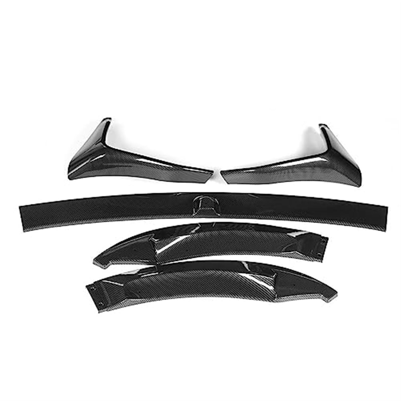 HUVNEXA F80 Auto Frontstoßstange Spoiler Lippendiffusor Body Kit Seitensplitter Schürzen Schutzfolie, for, F80 M3 F83 F82 M4 2015-2020 Frontspoiler Diffusor für die vordere Stoßstange(Black Carbon Fi von HUVNEXA