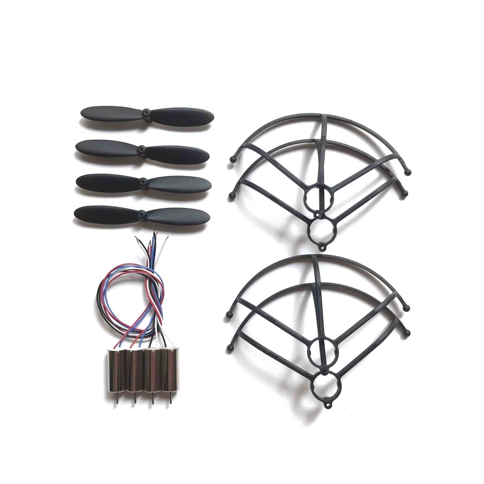 HUVNEXA Faltbare Mini Drone Quadcopter Hubschrauber Ersatzteile Zubehör Motor Propeller Klinge Schutzhülle, for S66 FPV Mini Drone Drohnenpropeller von HUVNEXA