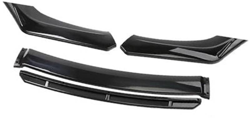 HUVNEXA For Scion, Auto-Frontstoßstangen-Lippenspoiler-Bodykit, dekorativer Stoßstangen-Canard-Lippensplitter for Limousinen, Breite unter 176 cm, Spoiler Diffusor für die vordere Stoßstange(BLACK One von HUVNEXA