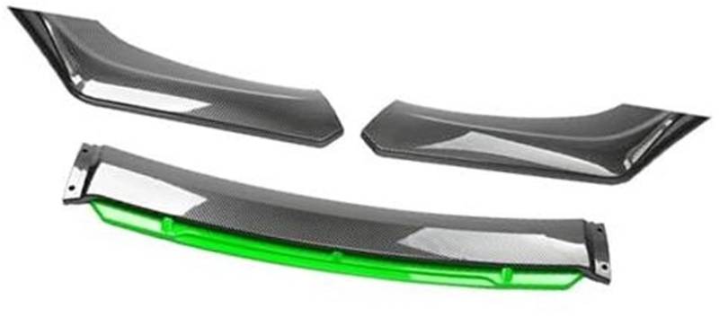 HUVNEXA For Scion, Auto-Frontstoßstangen-Lippenspoiler-Bodykit, dekorativer Stoßstangen-Canard-Lippensplitter for Limousinen, Breite unter 176 cm, Spoiler Diffusor für die vordere Stoßstange(BLACK Car von HUVNEXA