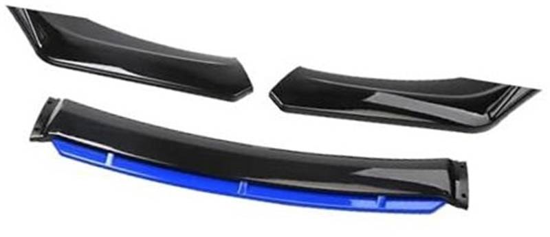 HUVNEXA For VOLVO, Auto-Frontstoßstangen-Lippenspoiler-Körpersatz, dekorativer Stoßstangen-Canard-Lippensplitter, Limousine, Breite unter 176 cm, Spoiler Diffusor für die vordere Stoßstange(BLACK Blac von HUVNEXA