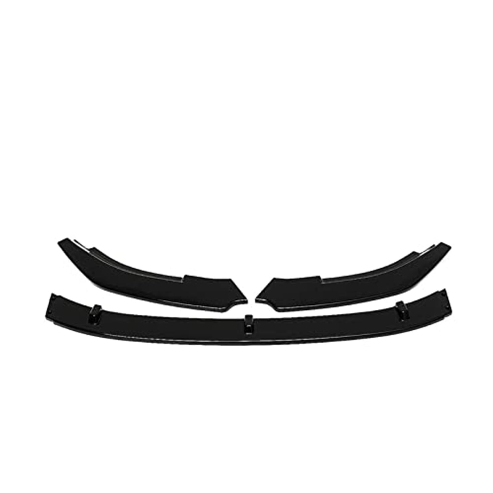 HUVNEXA Frontstoßstange Lip Spoiler Splitter Diffusor Body Kit Guards, for Volkswagen, for VW, for Golf, 6 MK6 GTI 2010 2011 2012 2013 Autozubehör Frontspoiler Diffusor für die vordere Stoßstange(BLAC von HUVNEXA