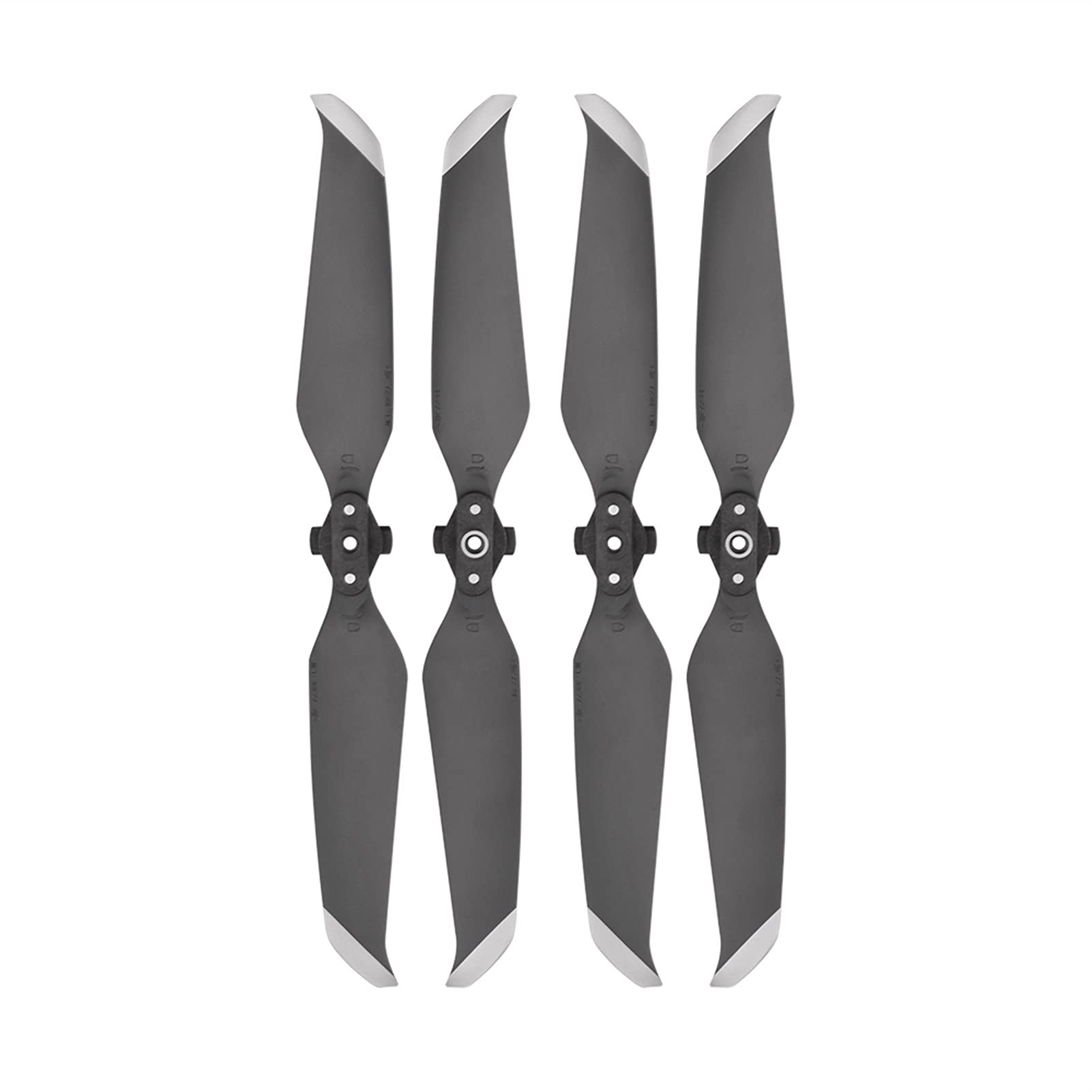 HUVNEXA Geräuscharme Propeller Blade 7238 Faltbare Propeller mit Schnellverschluss Blade Propellerzubehör, for DJI, for Mavic Air 2/Air 2S Drohnenpropeller(2 Pair Silver) von HUVNEXA