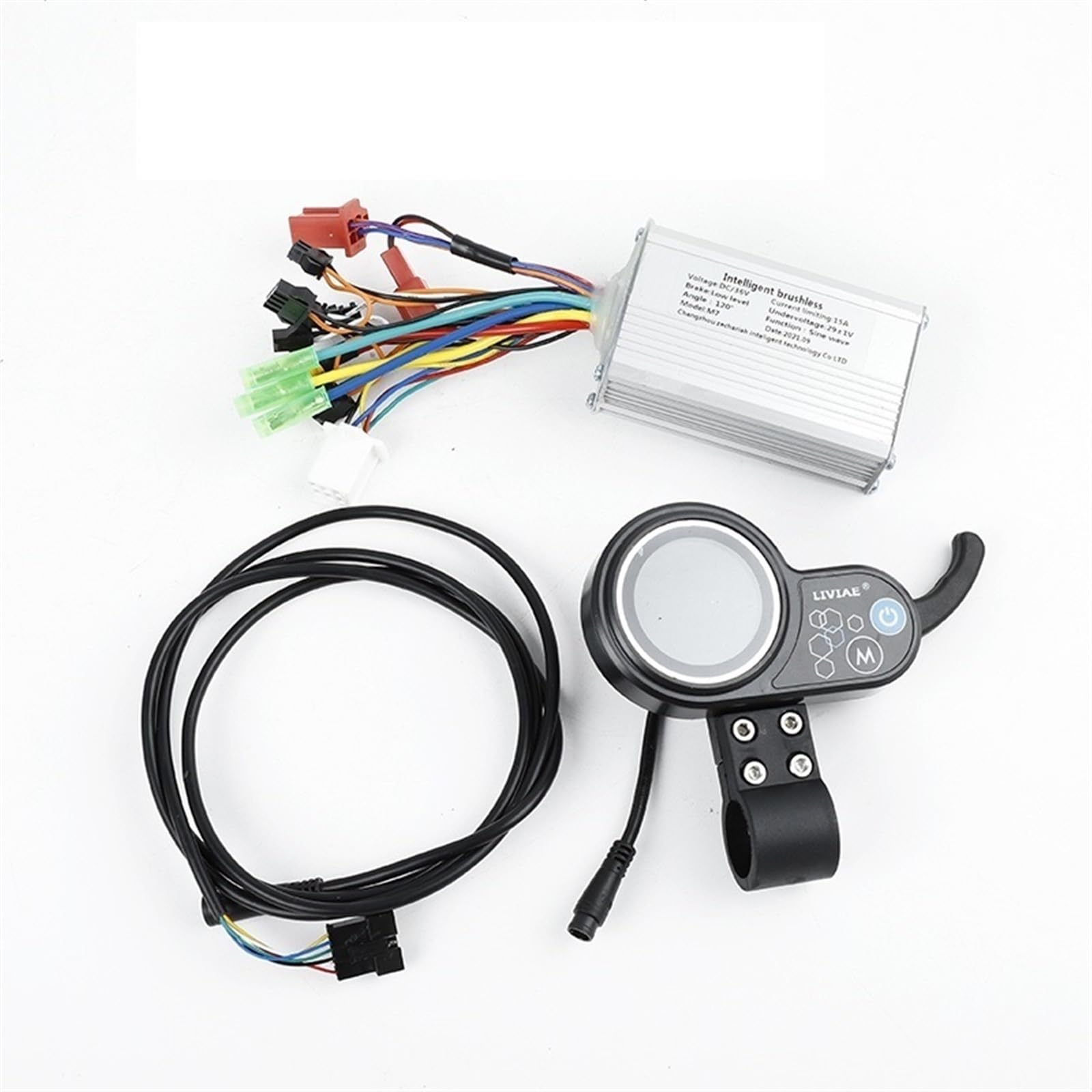 HUVNEXA Großhandel Motor Bürstenloser Controller 36V 48V Elektroroller Mountainbike Geschwindigkeitsregler, for LIVIAE LCD-Anzeigefeld Elektroroller-Armaturenbrett(36V a Set) von HUVNEXA