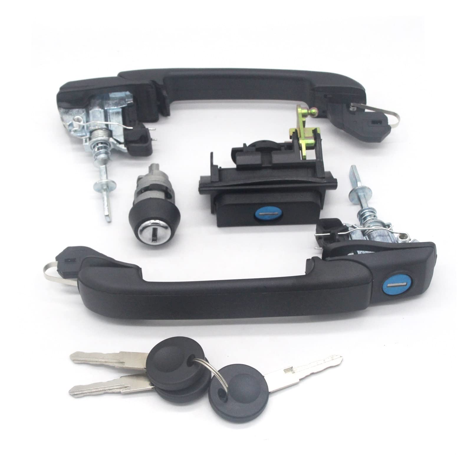 HUVNEXA KOMPLETTES Schloss-KIT-Set TÜRGRIFFE ZÜNDSCHALTER HECKKLAPPE, for Golf Mk3 1991-1997 1H0898081 1H0898081S 1H0905855A Türschloss-Zylinder-Set von HUVNEXA