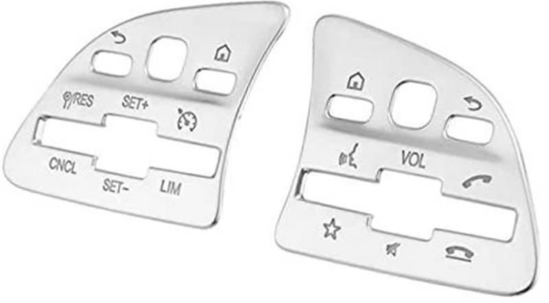 HUVNEXA Knopfaufkleber, Linkslenker-Lenkrad-Knopfverkleidung, LHD, for Mercedes, for Benz, for CLA-Klasse C118 2020 2021 Steuertaste am Lenkrad von HUVNEXA