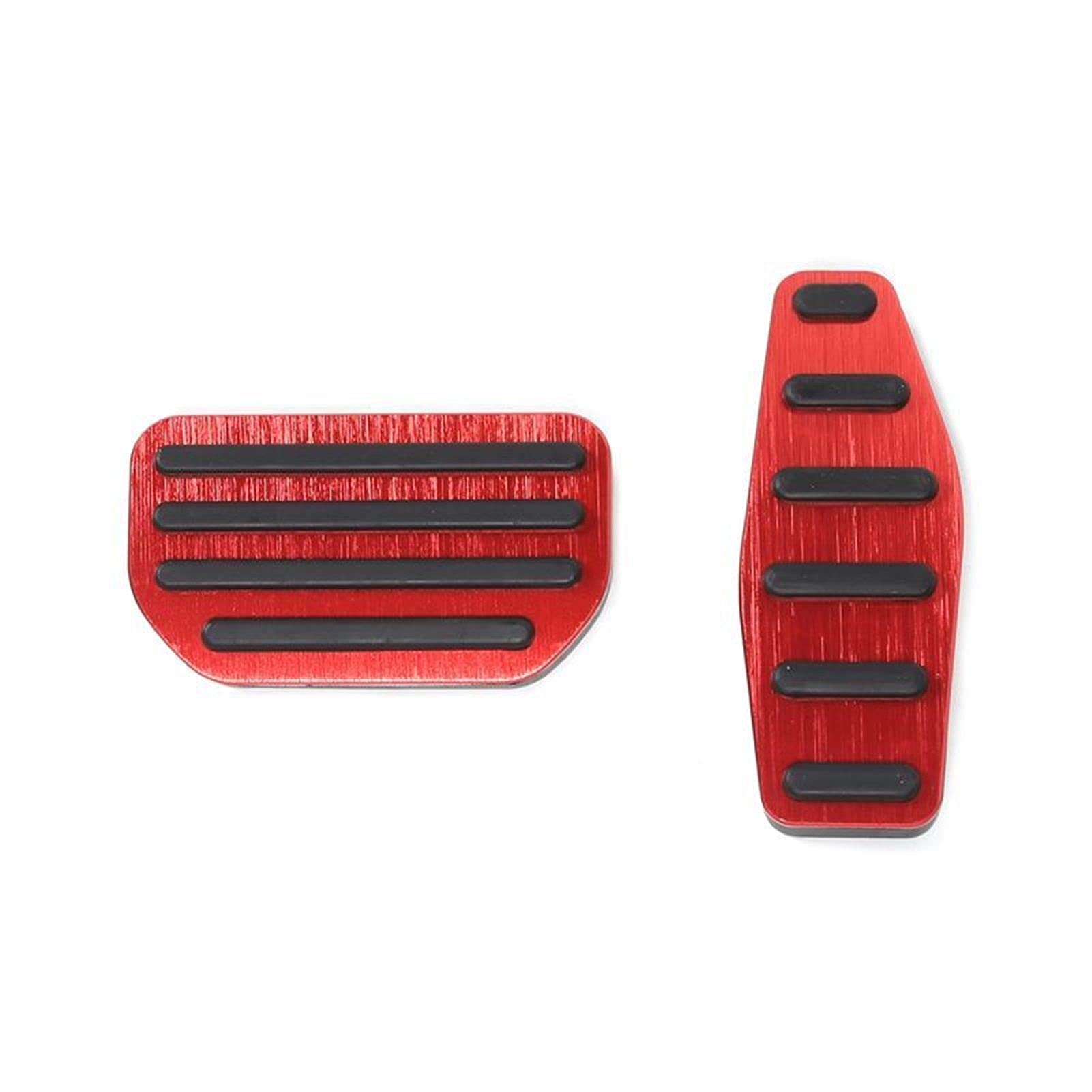 HUVNEXA Linke Fußstütze Pedale Auto Bremspedal Abdeckung Jimny, for Suzuki, Jimny 2010-2022 Zubehör Fußpedalabdeckung fürs Auto(2pcs Automatic red) von HUVNEXA