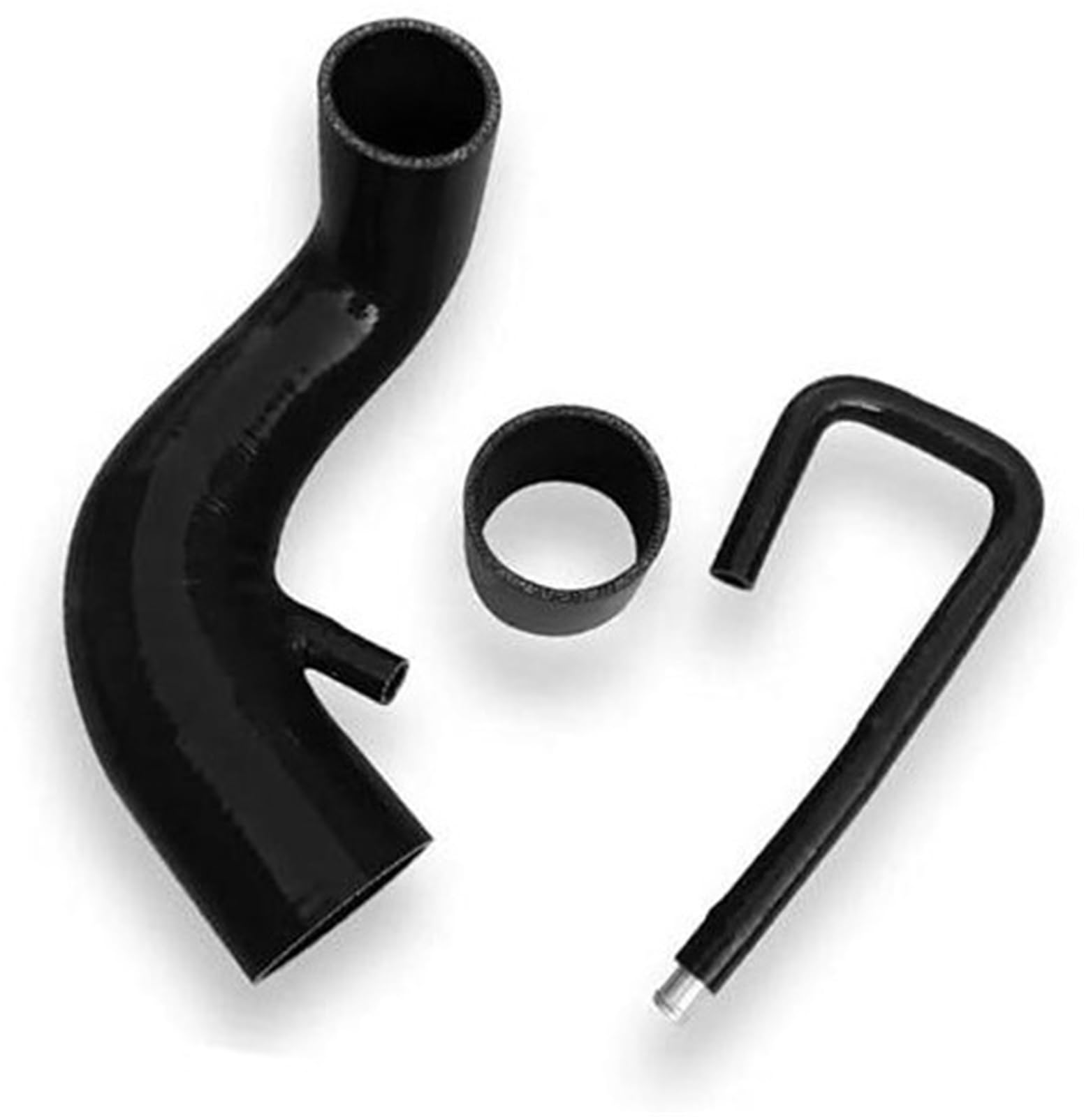 HUVNEXA Lufteinlass-Silikon-Lufteinlass-Induktionsschlauchrohr, for Opel, for Vauxhall, for Astra G 2.0 Turbo Z20let mit 70 mm AFM-Luftmassenmesser(Black Black) von HUVNEXA