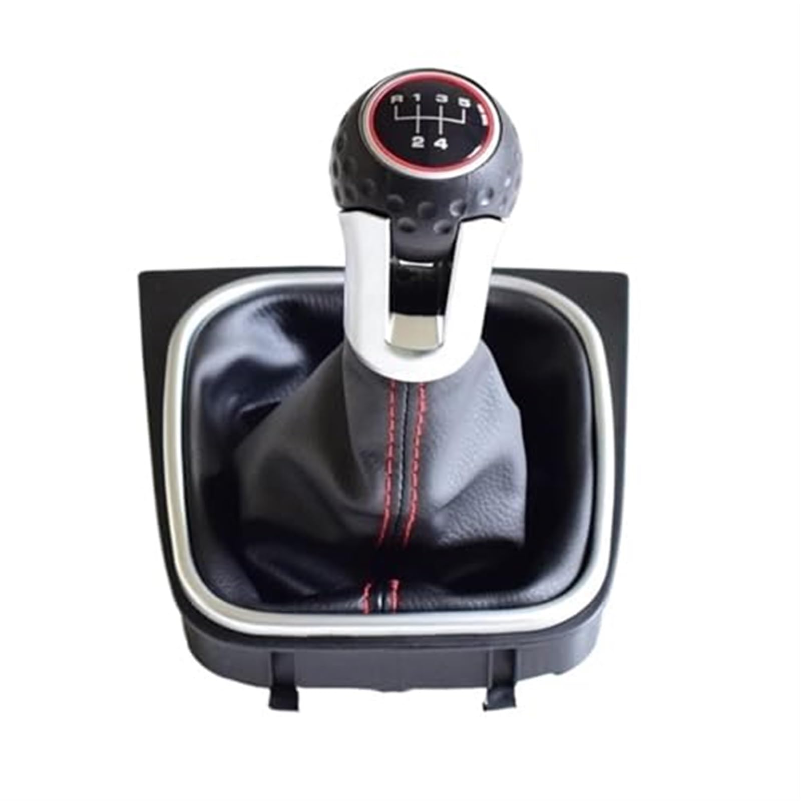 HUVNEXA Manuelle 5- und 6-Gang-Auto-Schalthebelabdeckung, for Golf, 6 MK6 GTI GTD R20 2009–2013, Handballmanschette Schaltknauf für Fahrzeuge(Black 5 Speed) von HUVNEXA