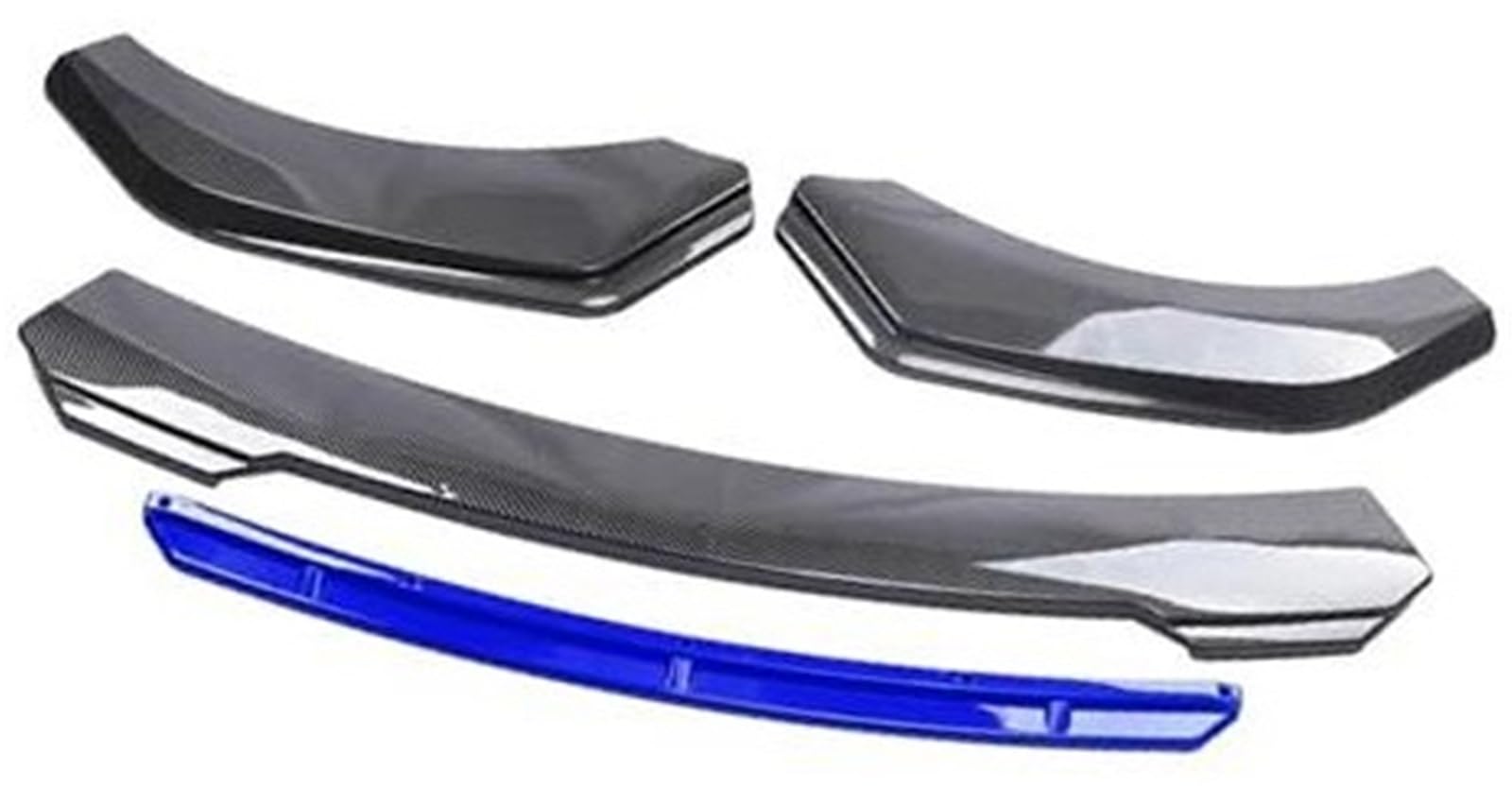 HUVNEXA Protector Auto Frontstoßstange Lip Body Kit Spoiler Zierstreifen Stoßstange Canard Lip Splitter Außenteile, for Subaru, Spoiler Diffusor für die vordere Stoßstange(Black Carbon Blue) von HUVNEXA