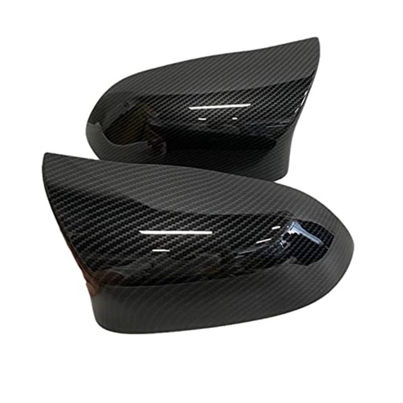 HUVNEXA Rückspiegel-Abdeckkappe, Carbonfaser-Optik, Schwarz, for, F25 X3 F26 X4 F15 X5 F16 X6 2014-2018, Außenspiegel-Ersatzteile Auto-Außenspiegelabdeckungen(Black 1 Set Carbon Pattern) von HUVNEXA