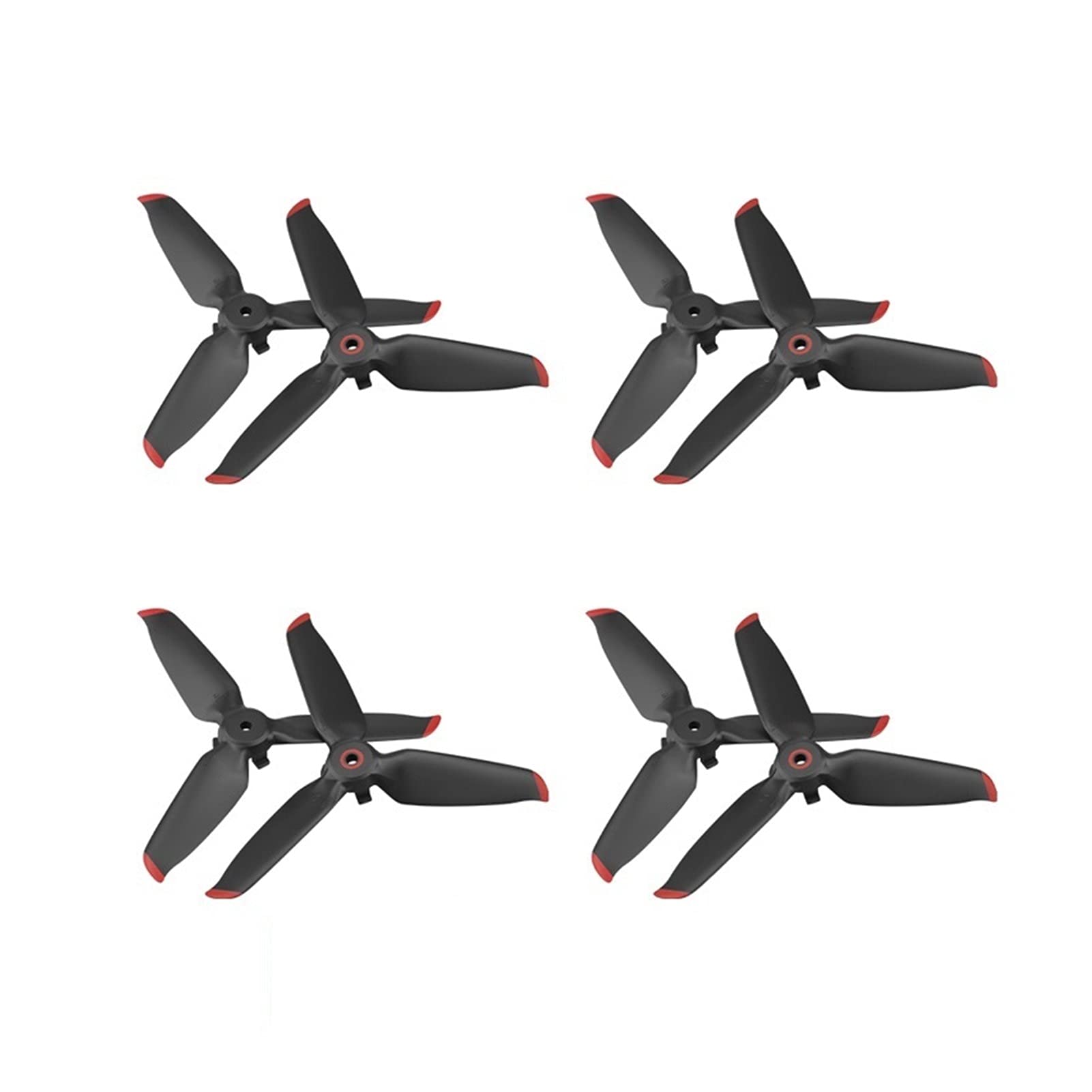 HUVNEXA Schnellverschluss 5328S Propeller Propeller Paddelblätter Ersatz Flügellüfter Ersatzteil Zubehör, for DJI, FPV Combo Drohnenpropeller(Red 4 Pairs) von HUVNEXA